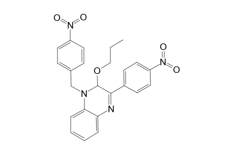 1-(4-Nitrobenzyl)-3-(4-nitrophenyl)-2-propoxy-1,2-dihydroquinoxaline