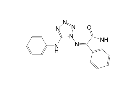 (3Z)-3-[(5-anilino-1H-tetraazol-1-yl)imino]-1,3-dihydro-2H-indol-2-one
