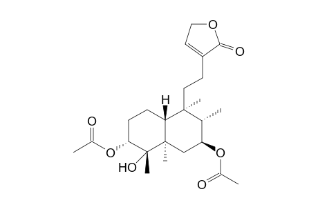 [(1S,2R,4aR,5R,6S,7S,8aR)-7-acetoxy-1-hydroxy-1,5,6,8a-tetramethyl-5-[2-(5-oxo-2H-furan-4-yl)ethyl]decalin-2-yl] acetate