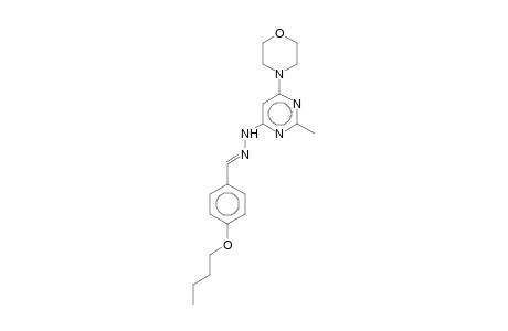 4-Butoxybenzaldehyde [2-methyl-6-(4-morpholinyl)-4-pyrimidinyl]hydrazone