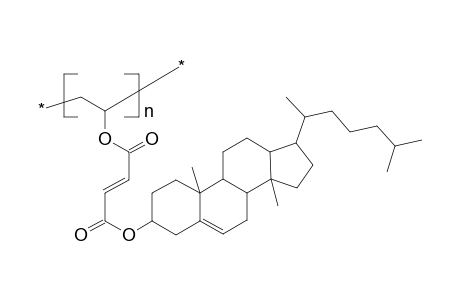 Poly[1-(cholesteryloxyfumaroyloxy)ethylene]