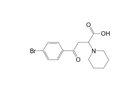 4-(4-Bromophenyl)-4-oxo-2-(1-piperidinyl)butanoic acid