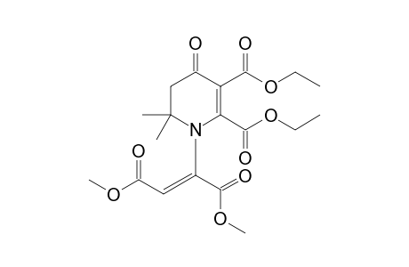 Dimethyl 2-[2',3'-(diethoxycarbonyl)-6',6'-dimethyl-4'-oxo-1',4',5',6'-tetrahydropyrid-1'-yl]-fumarate