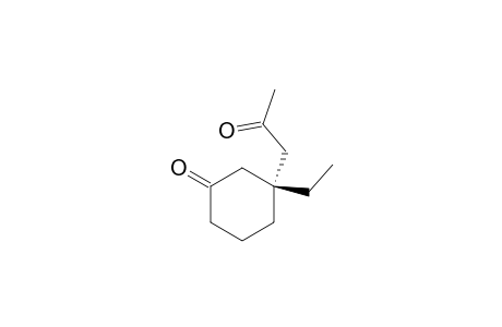(3S*)-3-Ethyl-3-(2-oxopropyl)cyclohexan-1-one