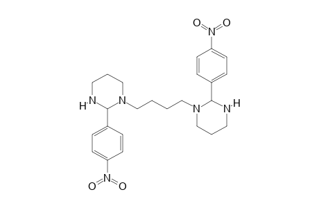 2-(4-nitrophenyl)-1-[4-[2-(4-nitrophenyl)-1,3-diazinan-1-yl]butyl]-1,3-diazinane