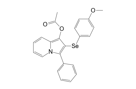 2-[(4-Methoxyphenyl)selanyl]-3-phenylindolizin-1-yl acetate