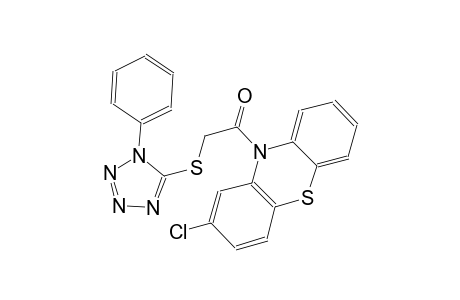 10H-phenothiazine, 2-chloro-10-[[(1-phenyl-1H-tetrazol-5-yl)thio]acetyl]-