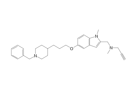 N-{[5-(3-(1-Benzylpiperidin-4-yl)propoxy)-1-methyl-1H-indol-2-yl]methyl}-N-methylprop-2-yn-1-amine