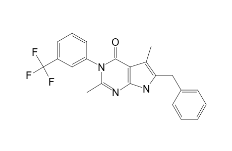 6-BENZYL-5-METHYL-3-(3-TRIFLUOROMETHYLPHENYL)-3,7-DIHYDRO-4-H-PYRROLO-[2.3-D]-PYRIMIDIN-4-ONE