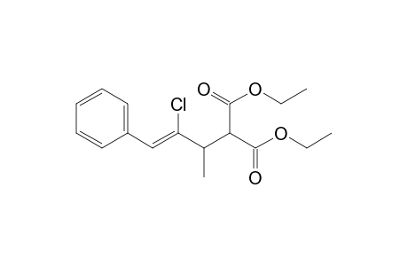 2-((Z)-2-Chloro-1-methyl-3-phenyl-allyl)-malonic acid diethyl ester