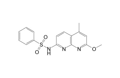 Benzenesulfonamide, N-(7-methoxy-5-methyl-1,8-naphthyridin-2-yl)-