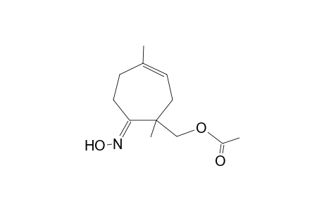4-Acetoxymethyl-1,4-dimethyl-5-oximidocycloheptene