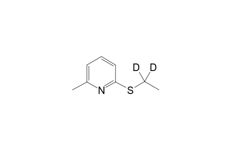 2-[1-D2-ethylthio]-6-methyl-pyridine