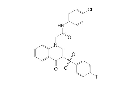 1-quinolineacetamide, N-(4-chlorophenyl)-3-[(4-fluorophenyl)sulfonyl]-1,4-dihydro-4-oxo-