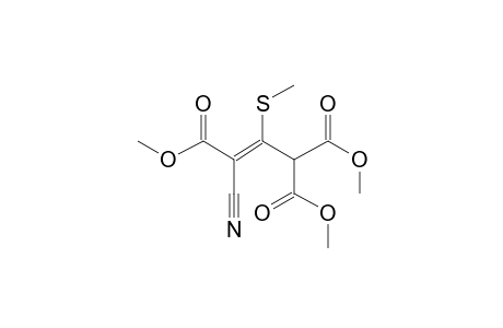 Trimethyl 3-cyano-2-methylthio-2-propene-1,1,3-tricarboxylate