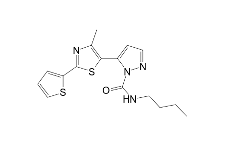 N-butyl-5-[4-methyl-2-(2-thienyl)-5-thiazolyl]pyrazole-1-carboxamide