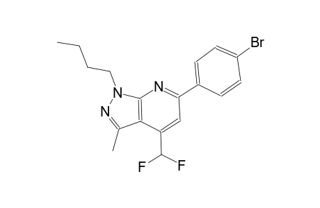 6-(4-bromophenyl)-1-butyl-4-(difluoromethyl)-3-methyl-1H-pyrazolo[3,4-b]pyridine