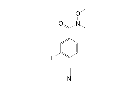 4-CYANO-3-FLUORO-N-METHOXY-N-METHYL-BENZAMIDE