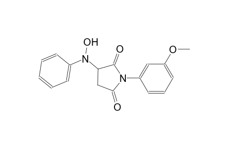 3-(hydroxyanilino)-1-(3-methoxyphenyl)-2,5-pyrrolidinedione