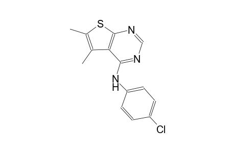 N-(4-chlorophenyl)-5,6-dimethylthieno[2,3-d]pyrimidin-4-amine