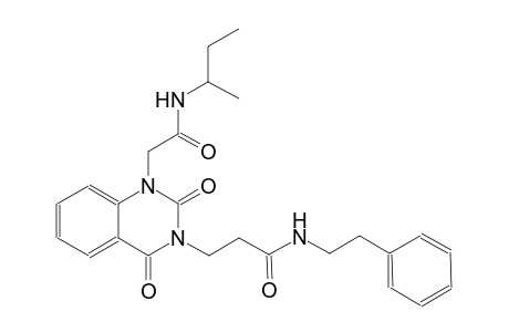3-(1-[2-(sec-butylamino)-2-oxoethyl]-2,4-dioxo-1,4-dihydro-3(2H)-quinazolinyl)-N-(2-phenylethyl)propanamide