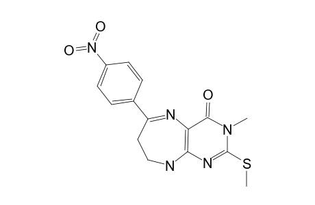 4-(4-NITROPHENYL)-8-METHYLTHIO-7-METHYL-2,3,6,7-TETRAHYDRO-1H-PYRIMIDO-[4,5-B]-[1,4]-DIAZEPIN-6-ONE