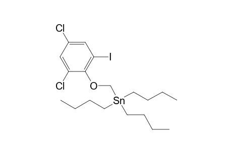 (2,4-Dichloro-6-iodophenoxymethyl)tributylstannane