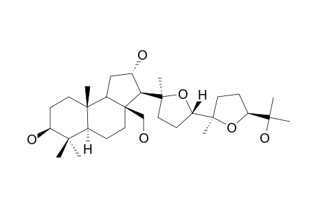 3-BETA,12-ALPHA,25,30-TETRAHYDROXY-14R,17S;20R,24S-DIEPOXYMALABARICANE