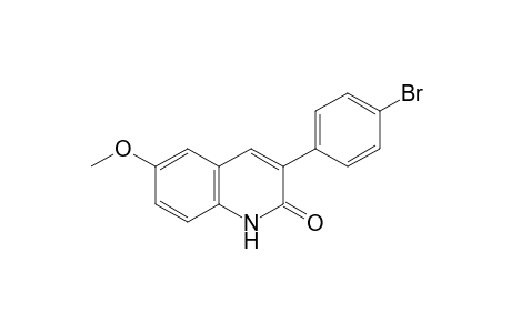 3-(4-Bromophenyl)-6-methoxyquinolin-2(1H)-one