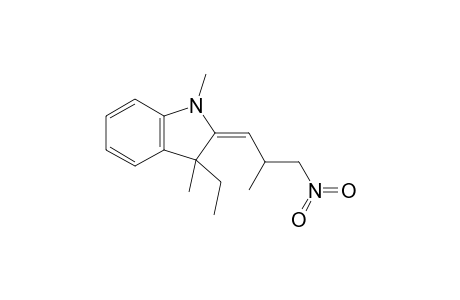 (E)-3-Ethyl-2,3-dihydro-1,3-dimethyl-2-[(2-methyl-3-nitro)propylidene]-1H-indole