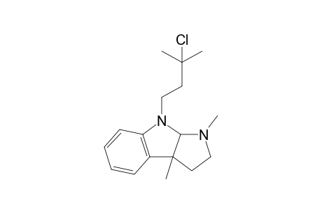 8-(3-Chloro-3-methylbutyl)1,3a-dimethyl-1,2,3,3a,8,8a-hexahydropyrrolo[2,3-b]indole