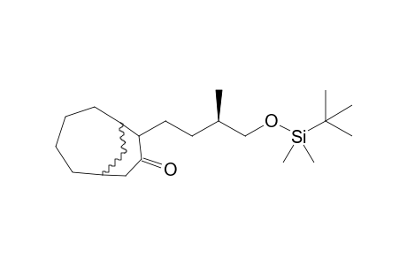 (1RS,6SR,3'R)-(-)-7-[4'-(tert-Butyldimethylsiloxy)-3'-methylbutyl]bicyclo[4.3.1]decan-8-one