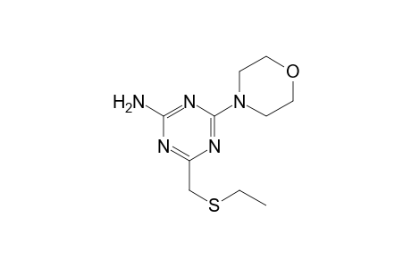 4-[(Ethylsulfanyl)methyl]-6-(4-morpholinyl)-1,3,5-triazin-2-ylamine