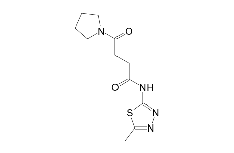N-(5-methyl-1,3,4-thiadiazol-2-yl)-4-oxo-4-(1-pyrrolidinyl)butanamide