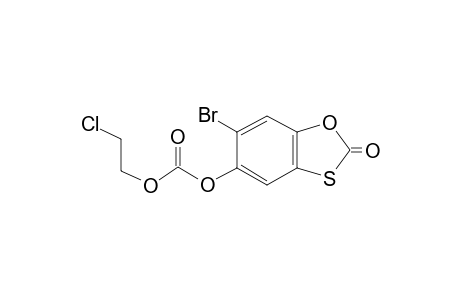 6-Bromo-2-oxo-1,3-benzoxathiol-5-yl 2-chloroethyl carbonate