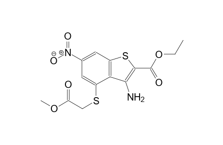 ethyl 3-amino-4-[(2-methoxy-2-oxoethyl)sulfanyl]-6-nitro-1-benzothiophene-2-carboxylate