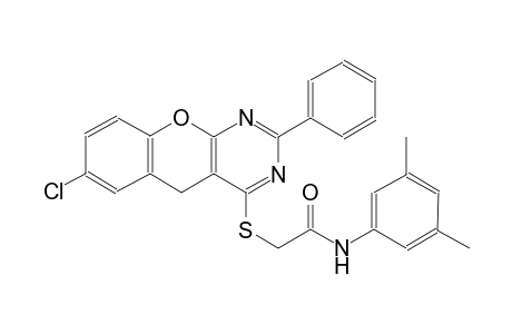 acetamide, 2-[(7-chloro-2-phenyl-5H-[1]benzopyrano[2,3-d]pyrimidin-4-yl)thio]-N-(3,5-dimethylphenyl)-