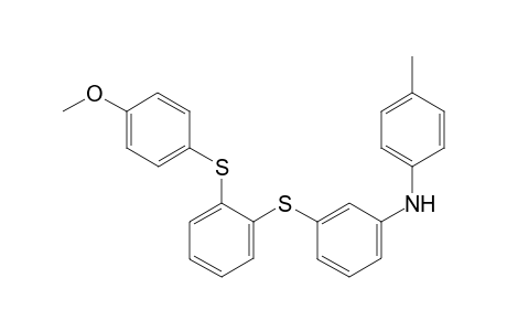 2-(4-Methoxyphenylthio)-3'-(p-toluidino)diphenyl sulfide