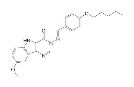 8-methoxy-3-({(E)-[4-(pentyloxy)phenyl]methylidene}amino)-3,5-dihydro-4H-pyrimido[5,4-b]indol-4-one