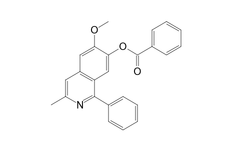 3,4-dihydro-6-methoxy-3-methyl-1-phenyl-7-isoquinolinol, benzoate