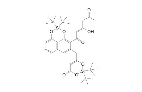 1-{2,2-Di-tert-butyl-5-[(2,2-di-tert-butyl-4-oxo-4H-1,3,2-dioxasilin-6-yl)methyl]naphtho[1,8-de][1,3,2]dioxasilin-4-yl}-3-hydroxyhex-2-ene-1,5-dione