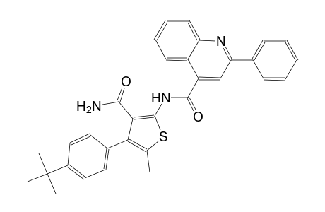 N-[3-(aminocarbonyl)-4-(4-tert-butylphenyl)-5-methyl-2-thienyl]-2-phenyl-4-quinolinecarboxamide