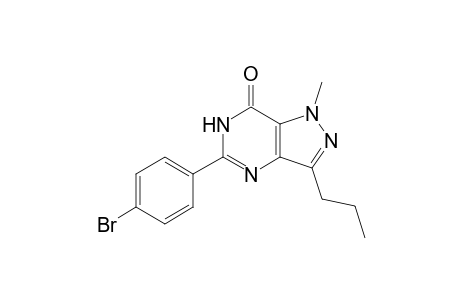 5-(4-bromophenyl)-1-methyl-3-propyl-4H-pyrazolo[4,3-d]pyrimidin-7-one