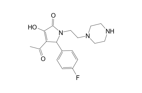 4-Acetyl-5-(4-fluorophenyl)-3-hydroxy-1-[2-(1-piperazinyl)ethyl]-1,5-dihydro-2H-pyrrol-2-one