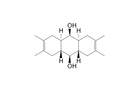 2,3,6,7-tetramethyl-1,4,4.alpha.,5,8,8a.beta.,9.beta.,9a.beta.,10.beta.,10a.alpha.-decahydroanthracene-9,10-diol