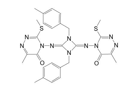 1,3-Bis(4-Tolyl)-2,4-bis(6-methyl-3-methylthio-5-oxo-1,2,4-triazin-4yl)-1,3-diazetidine