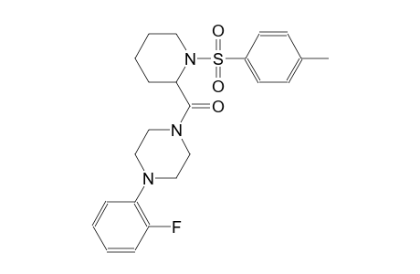 1-(2-fluorophenyl)-4-({1-[(4-methylphenyl)sulfonyl]-2-piperidinyl}carbonyl)piperazine