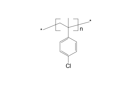 Poly(p-chloro-alpha-methylstyrene), poly[1-methyl-1-(p-chlorophenyl)ethylene]