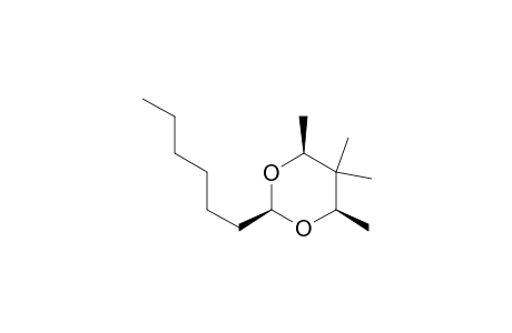 rel-(2S,4R,6S)-2-n-Hexyl-4,5,5,6-tetramethyl-1,3-dioxane