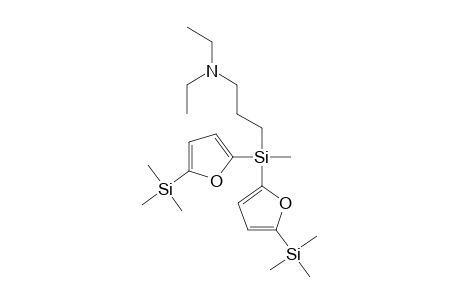 N,N-Diethyl-{3-[(methyl)bis(5-trimethylsilylfuran-2-yl)silyl]propyl}amine
